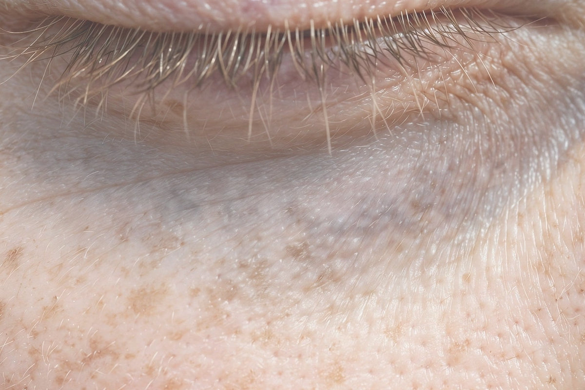 Dark circles under the eye — close-up — OrOrgani